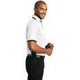 thumbnail image 3 of Port Authority K524 Mens Dry Zone Colorblock Ottoman Polo T-Shirt, White & Black - 4XL, 3 of 6