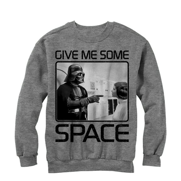 Men's Star Wars Give Me Some Space Sweatshirt Athletic Heather Large
