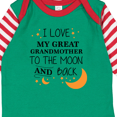 thumbnail image 4 of Inktastic I Love My Great Grandmother to the Moon and Back Boys or Girls Long Sleeve Baby Bodysuit, 4 of 5