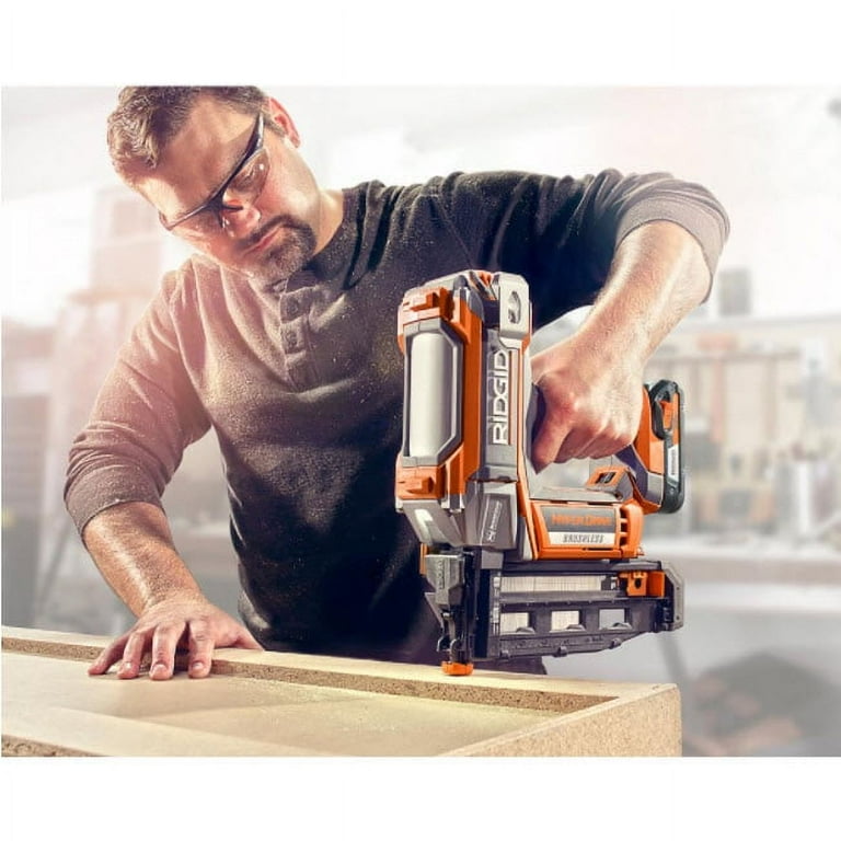Ridgid HyperDrive 16 Gauge 18v Brushless 2 1 2 In. Straight Finish