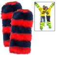 thumbnail image 1 of Leg Warmers 2 Pack Navy Blue/Red, 1 of 1
