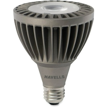 

Havells LED Flood PAR30 Light Bulb 15 W - PAR30 Size - Warm White Light Color - 40000 Hour - 4940.3°F (2726.8°C) Color Temperature - 83 CRI - Dimmable - Energy Saver Mercury-free UV Protecti
