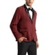 thumbnail image 4 of BLAZER DE PUNTO HOUNDSTOOTH INSPIRADOR PARA HOMBRE CON COLLAR EN CONTRASTE, ROJO Y NEGRO, TAMAÑO L, 4 of 4