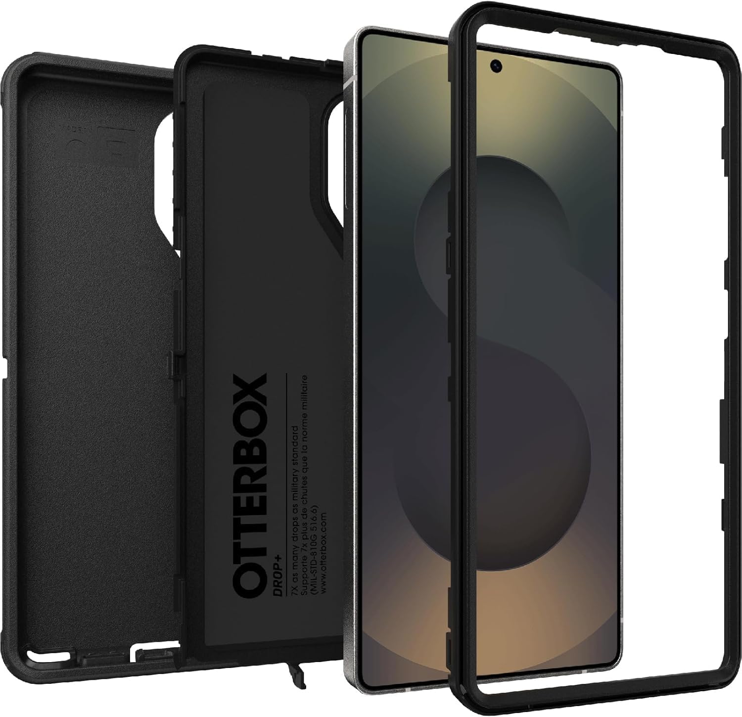 OtterBox Samsung Galaxy S25 Ultra (Only) - Defender Series Pro Case - Black - Holster Clip Included - Rugged & Durable - with Port Protection - Wireless charging compatible - Non-Retail Packaging