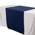thumbnail image 3 of Efavormart Navy Blue Premium Scuba Polyester Wide Table Runner, Wrinkle Free Trade Show Table Runner - 36"x72", 3 of 9