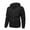 Black, variant on Men Hooded Utility Jacket Full Zip Up Hooded Regular Fit Smooth Woven Fabric Dual Chest Patch Pockets Side Pockets Ribbed Cuffs And Hem For Daily Casual Wear