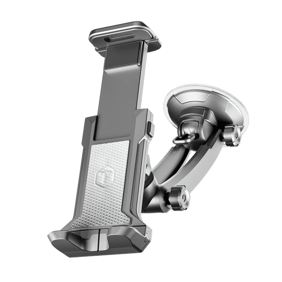 ToughTested Tablet Car Mount, Phone Mount for Dashboard & Windshield, Fits Tablets up to 12.5", 360° Adjustable Suction Holder