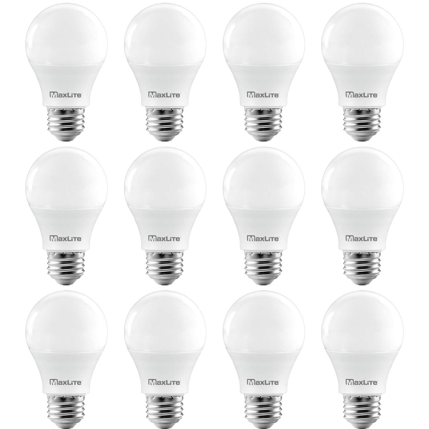 LOT OF 4 LIGHT BULBS LED Light Bulb MAXLITE 60W Equivalent DAYLIGHT 5000K A19 