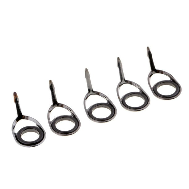 Kit de reparación de 5 guías de caña de pescar con anillo SIC para armar cañas de pescar. 7mm