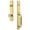 Lifetime Brass, variant on Grandeur 841774 Carre Solid Brass Rose Keyed Entry Single Cylinder Full Plate "C" Grip