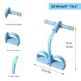 thumbnail image 2 of OPTUTUS 4 Tube Pedal Resistance Band Set, Home Workout Exercise Equipment for Arm, Leg, and Ab Training – Non-Slip Footrest & Comfortable Handle, Blue/Pink Fitness Stretch Rope, 2 of 9