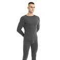 thumbnail image 5 of USNSM Mens Thermal Underwear Set Soft Comfortable Thermals Base Layer Top and Bottom Ultra Soft Sets for Men Gray L, 5 of 9
