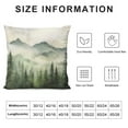 thumbnail image 5 of RUIYC  Forest Throw Pillow Cushion Case, Watercolor Painting of Nature Landscape Forest Tree Mountains Pine Trees, Modern Accent Square Covers for Bedoom Living Room Sofa, 5 of 5