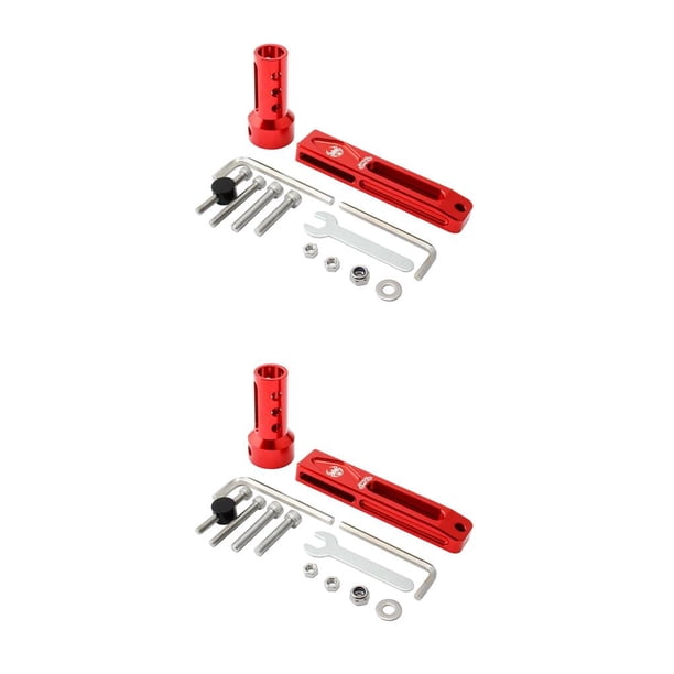 Wosthever Convertidor de adaptador de freno V-Brake a C, estante de extensión, bicicleta de carretera plegable, rojo Rojo 2piezas