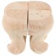 thumbnail image 2 of Sofa Replacement Legs Set Of 4Pcs Wooden Feet Furniture For Home Use Noise Reduction Beige European Style, 2 of 5