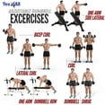 thumbnail image 3 of Yes4All 200lbs Adjustable Dumbbell Set, Versatile Dumbbells with Weight Plates, Star Lock Collars, and Connector for Customizable Strength Training, 3 of 6