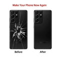 thumbnail image 4 of Rear Back Glass Replacement for Samsung Galaxy S21 Ultra 5G with Pre-Installed Adhesive and Repair Tool Kits (Phantom Black), 4 of 6
