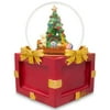 "6.5"" Insert 4 Pictures in a Christmas Tree Snow Globe Music Box"