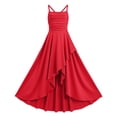 thumbnail image 3 of SHenli Spaghetti Strap Junior Bridesmaid Dresses Silk Satin Flower Girl Dress for Girls Special Occasions Red 11-12 Years, 3 of 8