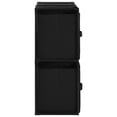 thumbnail image 5 of vidaXL Storage Cabinet with 4 Fabric Baskets Black 24.8"x11.8"x28" Steel, 5 of 7