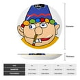 thumbnail image 4 of Lsque Sml Jeffy Pattern Ceramic Decorative Plate Decorative Plates with Display Stand Personalized Porcelain Plate Ceramic Ornaments for Wall Hanging Decoration-6in, 4 of 6