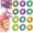 12Pcs Finger Spinner Stress Relief Toys, variant on 12-Pack Fidget Sensory Rings – Finger Spinner Stress Relief Toys, Textured Calming Fidgets for Anxiety, Focus, Classroom, Office, Desk, Stocking Stuffers, ADHD & Autism Support
