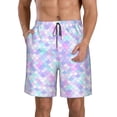 thumbnail image 1 of Balery Rainbow Scales Traje de Baño Estilo Hawaiano para Hombre, Shorts de Secado Rápido con Bolsillos-Medium, 1 of 6