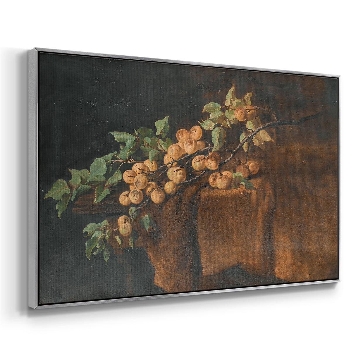 Vintage Botanical Print-LXXIII By Wexford Home Framed in Silver Wood Gallery Wrapped Canvas 27 in. x 41 in.