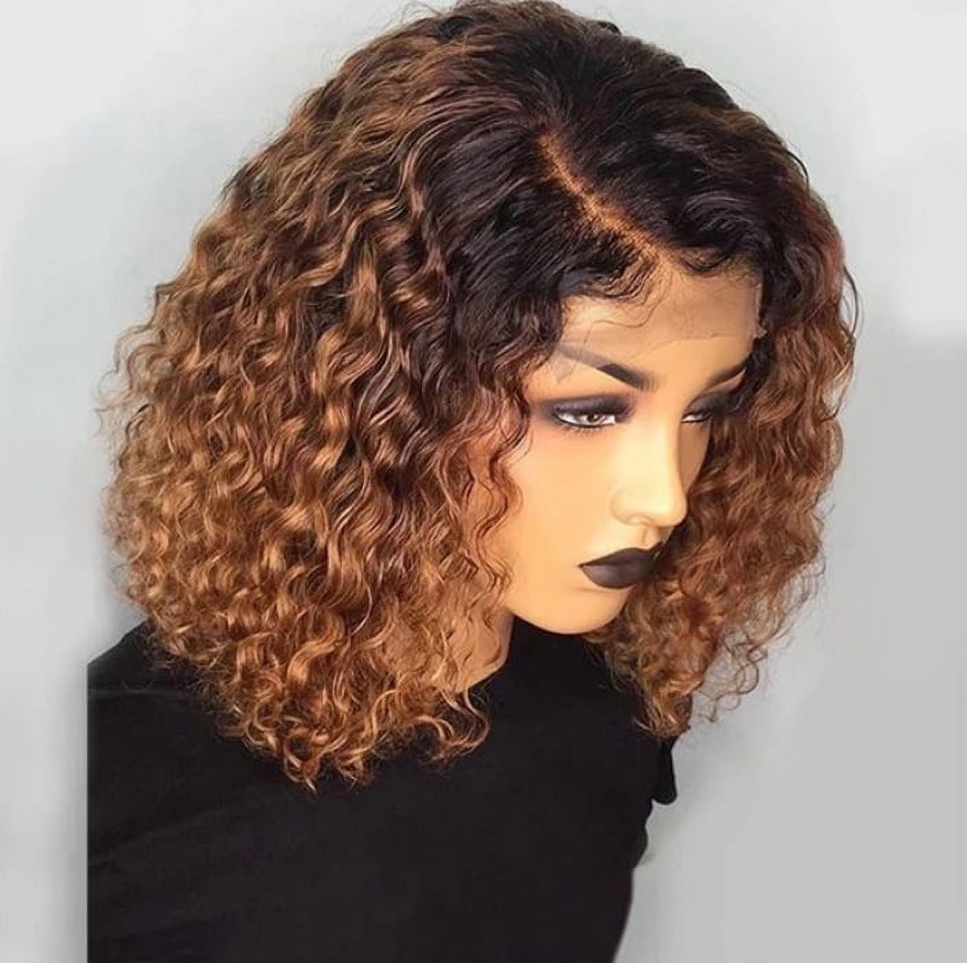 DOPI Short Bob Body Wave Lace Front Wigs Human Hair For Women Highlight Ombre Blonde Brown 13x6x1 T Part Hd Transparency Lace