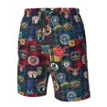 thumbnail image 4 of Balery Adventure Camping Badge Traje de Baño Estilo Hawaiano para Hombre, Shorts de Secado Rápido con Bolsillos-Small, 4 of 6