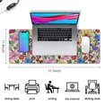 thumbnail image 5 of Long Mouse Pads for Desk,Pioneer Flower Floral Print Pattern Desk Mats on Top Of Desks, Desk Mouse Pad Extra Large with 3mm Non-Slip Base and Stitched Edge for Gaming,Office,Work,Home 31.5"x11.8", 5 of 6