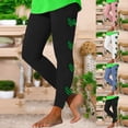 thumbnail image 4 of St. Patrick's Day Leggings for Women Plus Size Elastic Waisted Full Length Cute Graphic Print Tight Yoga Workout Pants(Black,M), 4 of 4
