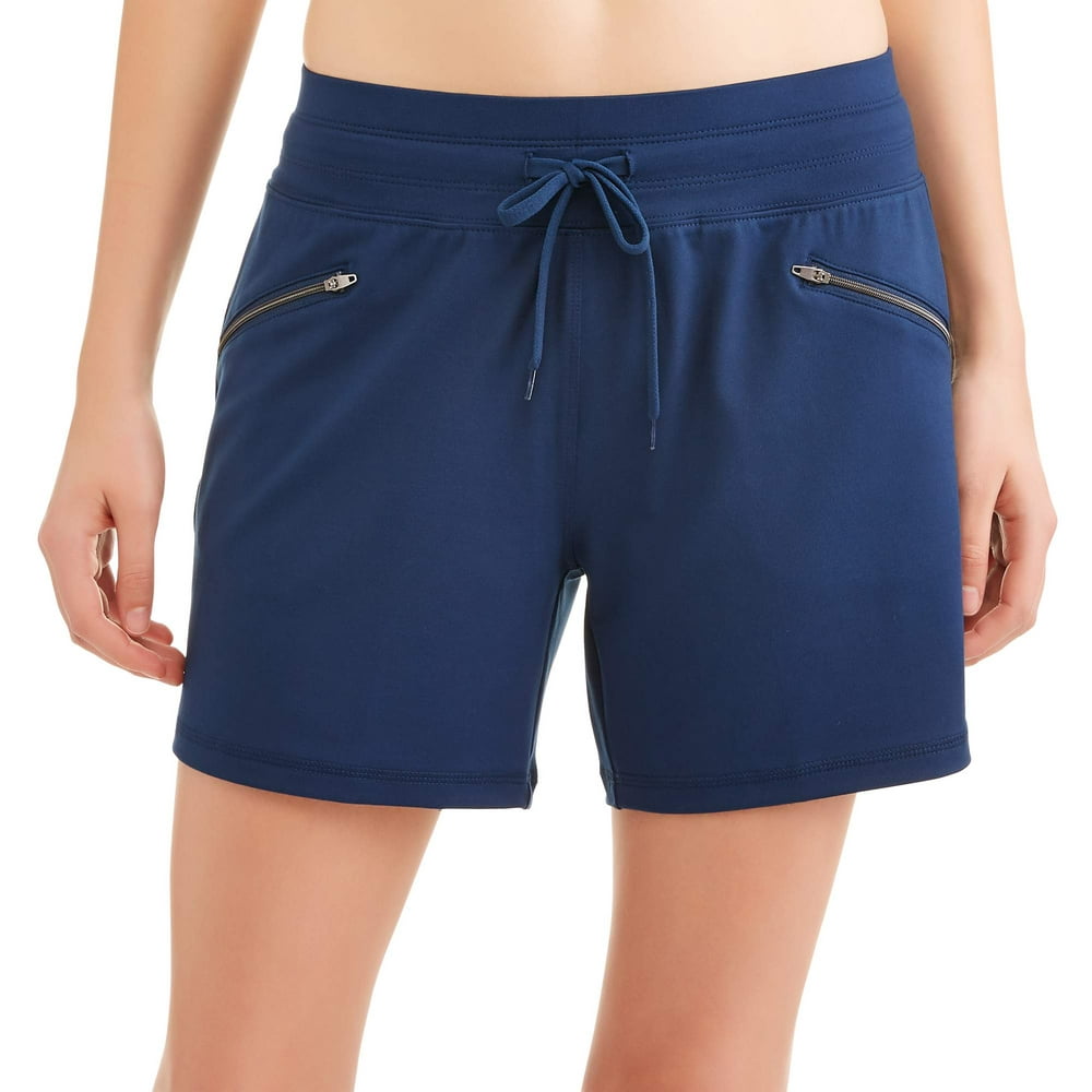 Avia - Women's Active 5 Inseam Utility Short with Zip Front Pockets ...