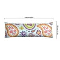 thumbnail image 6 of Paisley Long Body Pillow Cover - Vintage Bohemian Floral Print, Soft & Breathable Ethnic Fabric, Hidden Zipper, 20"x54" - Elegant Home Decor Gift for Side Sleepers & Pregnancy Support, 6 of 7