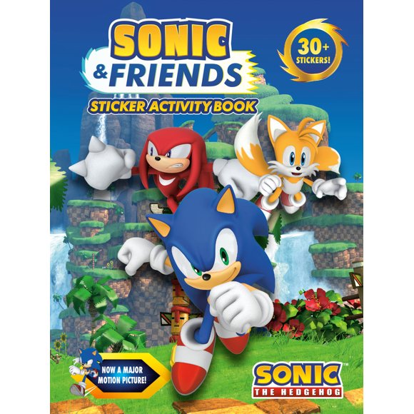 Pre-Owned Sonic & Friends Sticker Activity Book (Paperback) 059309302X 9780593093023