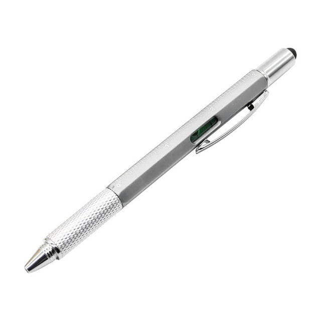 LSLJS Outil Tournevis Multifonction 6 en 1 Échelle de Niveau à Bille 10Ml, Stylo à Bille