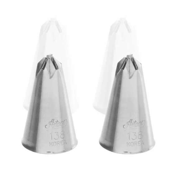 Ateco 138 Drop Flower Piping Tip Cake Decorating Tubes For Bakeware (2 Pc)