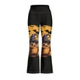thumbnail image 4 of DISNIMO Black Halloween Girls Wide-Leg Pants Flare Leggings for Girls 12Y Crossover High Waisted Kids Bell Bottom Pants with Pockets for Yoga High Waisted Bell Bottoms for Dance Workout, 4 of 7