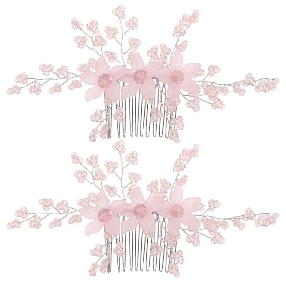 TABLETREANDS Accesorio Rosa De Peine Para Novia Con Acrílicos Para Especial