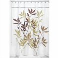 thumbnail image 6 of InterDesign Leaves Fabric Shower Curtain, Stall 54" x 78", Purple, 6 of 6