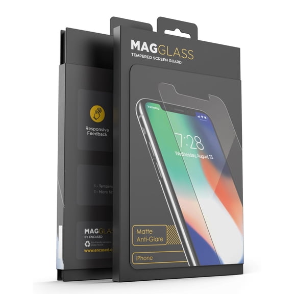 iPhone XS Max Matte Tempered Glass Screen Protector, Magglass Anti Glare Guard