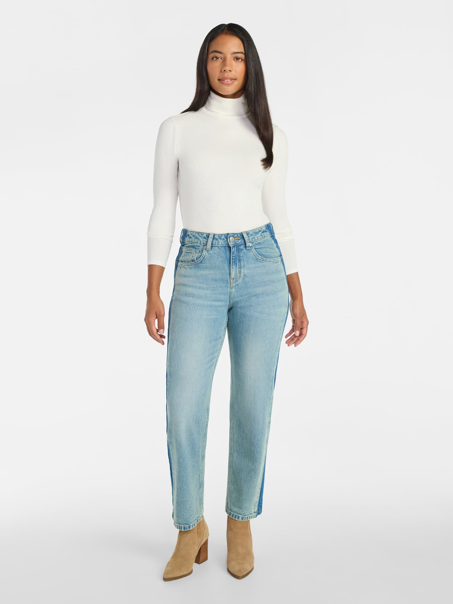 Time and Tru Women's Tuxedo Jeans, 30" Inseam, Sizes 0-20