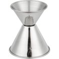 thumbnail image 2 of Stainless Steel Jigger 2 oz 1 oz Double Cocktail Jigger for Bartending with Measurements Home Kitchen Bar Drinkware Measuring Tools and Gadgets(Two-piece suit), 2 of 5
