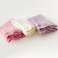 thumbnail image 5 of Baby Girls Socks 3 Pack Ruffle Ripple Edge Turn Cuff Ankle Socks Toddlers Infants, 5 of 5