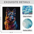 thumbnail image 3 of Diamond Art Kits for Adults - 5d Colorful German Shepherd Portrait Diamond Painting for Adults, Diamond Art for Adults Beginners, Diamond Painting Kits for Adults for Home Wall Decor, 3 of 7