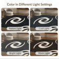 thumbnail image 7 of ODIKA 5'x7' Washable Area Rug Veined Gilded Border Streaks Flow Symmetrical Abstract Swirl Refined Structured for Small Living Room, Bedroom, Easy Care, Non-Shedding, Pet Friendly, 7 of 7