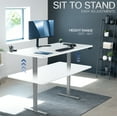 thumbnail image 4 of VIVO Electric Dual Motor 71” x 36” Standing Desk, White Top, Gray Frame, 4 of 8