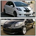 thumbnail image 3 of Spec-D Tuning Black Halo Projector LED Lamps Headlights Compatible with 2006-2008 Toyota Yaris Hatchback, Left + Right Pair Headlamps Assembly, 3 of 6