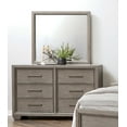 thumbnail image 6 of Ennesley Gray Wood Bedroom Set with Upholstered Panel Queen Bed, Dresser, Mirror, and 2 Nightstands, 6 of 17