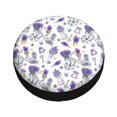 thumbnail image 3 of Gaeub Lavender Bicycle 14-17in Tire Cover, Spare Tire Cover, for Camper Caravan, Trailer, Car, Truck, SUV, Jeep - 17 inch, 3 of 9